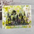 Andy Skinner 4.5 x 2.5 Inch Rubber Stamp - Evergreen Horizon