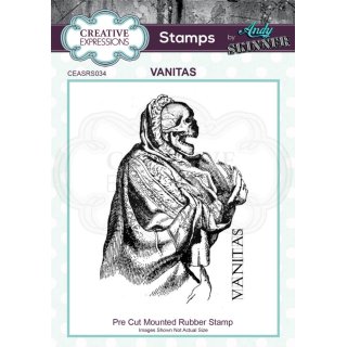 Andy Skinner Rubber Cling Stamp - Vanitas