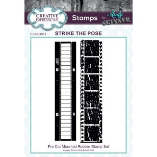 Andy Skinner Rubber Cling Stamp - Strike The Pose