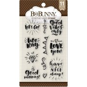 BoBunny Clear Stamp Set - Positive Vibes