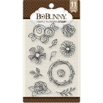 BoBunny Clear Stamp Set - Simply Flowers