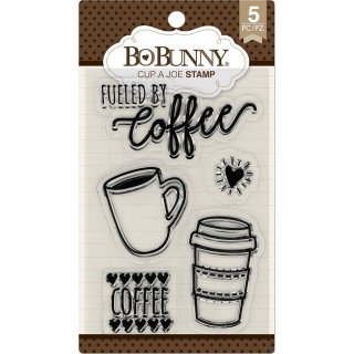 BoBunny Clear Stamp Set - Cup Of Joe