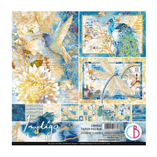 Ciao Bella Indigo - 8x8 Papers 12pk