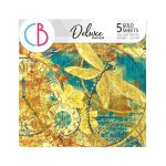 Ciao Bella Indigo - 6x6 Deluxe Gold Papers 5pk