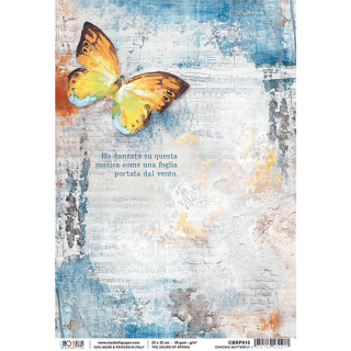 Ciao Bella A4 Rice Paper - Dancing Butterfly