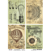 Ciao Bella A4 Rice Paper - Jules Verne Cards