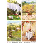 Ciao Bella A4 Rice Paper - Under The Tuscan Sun Cards