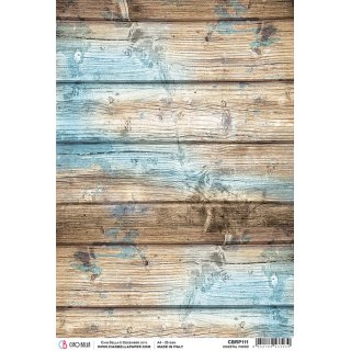 Ciao Bella A4 Rice Paper - Coastal Wood