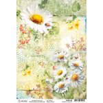 Ciao Bella A4 Rice Paper - Daisies & Ladybugs