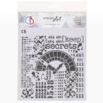 Ciao Bella Texture Stencil 8x8 Inches - Keep Secrets