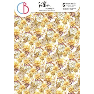 Ciao Bella Ethereal - A4 Vellum Paper Patterns 6pk