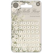 Craft Consortium Belle Fleur - Adhesive Enamel Hearts