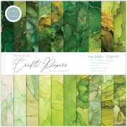 Craft Consortium The Essential Craft Papers 12x12 Paper Pad - Ink Drops Organic