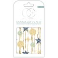 Craft Consortium Decoupage Papers - White Stars