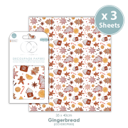 Craft Consortium Decoupage Papers - Gingerbread