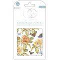 Craft Consortium Decoupage Papers - Rose Flutter