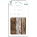 Craft Consortium Decoupage Papers - Wood Cabin