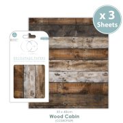 Craft Consortium Decoupage Papers - Wood Cabin