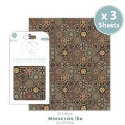 Craft Consortium Decoupage Papers - Moroccan Tile