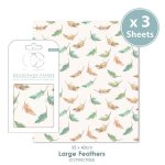 Craft Consortium Decoupage Papers - Large Feathers