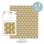 Craft Consortium Decoupage Papers - Golden Pine