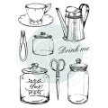 Craft Consortium The Herbarium - Clear Stamp Set - Utensils