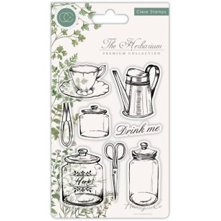 Craft Consortium The Herbarium - Clear Stamp Set - Utensils