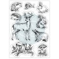 Craft Consortium Woodland Clear Stamp Set - Animals