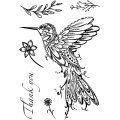 Designer Boutique 6x4 Clear Stamp Set - Doodle Hummingbird