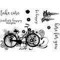 Designer Boutique 6x4 Clear Stamp Set - Wheelie Love My Bike