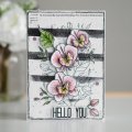 Designer Boutique A6 Clear Stamp - Orchids In Bloom