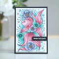 Designer Boutique A6 Clear Stamp - Floral Bubbles