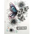 Designer Boutique A6 Clear Stamp Set - Butterfly Blooms