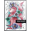 Designer Boutique A6 Clear Stamp - Floral Bubbles