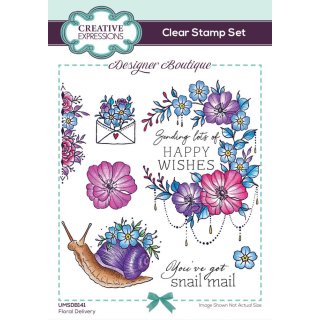 Designer Boutique 6x4 Clear Stamp Set - Floral Delivery