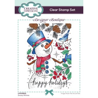 Designer Boutique 6x4 Clear Stamp - Snowy Wishes