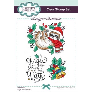 Designer Boutique 6x4 Clear Stamp Set - Jingle All The Way