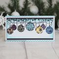 Designer Boutique Rubber Stamp - Bauble Garland