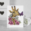 Designer Boutique 6x4 Clear Stamp - Giraffe Kisses