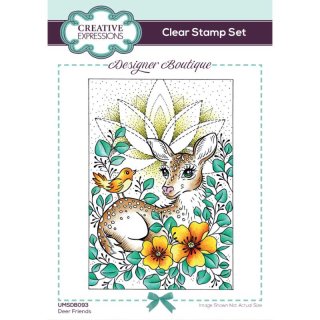 Designer Boutique 6x4 Clear Stamp - Deer Friends