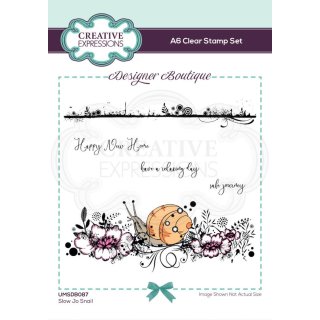 Designer Boutique A6 Clear Stamp Set - Slow Jo Snail