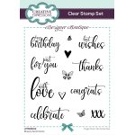 Designer Boutique Clear Stamp Set - Breezy Sentiments