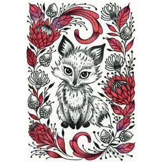 Designer Boutique A6 Clear Stamp - The Fox's Den