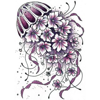 Designer Boutique A6 Clear Stamp - Jellyfish Blooms