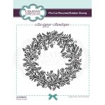 Designer Boutique Rubber Stamp - Floral Crown