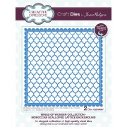 Wings of Wonder Craft Die - Moroccan Scalloped Lattice Background