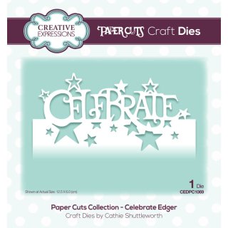 Paper Cuts Edger Die - Celebrate