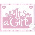 Paper Cuts Edger Die - It's a Girl