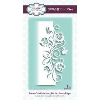 Paper Cuts Edger Die - Perfect Pansy