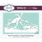 Paper Cuts Edger Die - Penguins Sledding